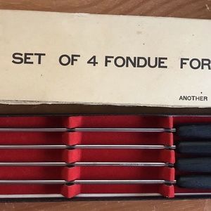 Nasco Color Coded Mid Century Fondue Forks Japan W